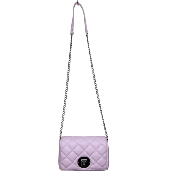 KATE SPADE Quilted Leather Crossbody Nag One Size in Pale Pink